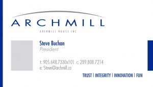 Archmill House brand identity.