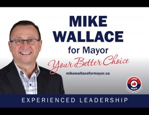 Mike Wallace for Mayor banner.