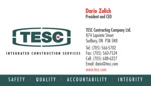 TESC Integrated Construction Services brand identity.