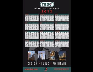 TESC wall calendar.