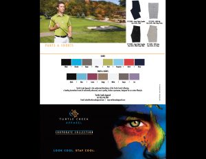 Turtle Creek Apparel flyer.